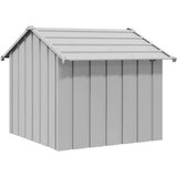 vidaXL Kućica za pse s krovom 85x107x81 cm pocinčani čelik | shoptok.hr