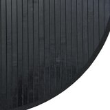  Okrugli tepih crni 60 cm bambus - Crna 60 cm Slike