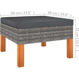  Vrtna sedežna garnitura 8-delna z blazinami poli ratan siva, (20678483) | Shoptok.si