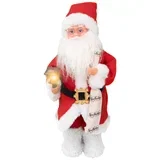 led novogodisnja dekora/plesuci deda mraz crveni 35CM