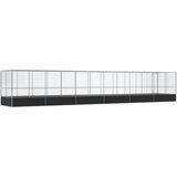  Kavez za ptice s produžetkom srebrni 1246x207x212 cm čelični | Eponuda.com