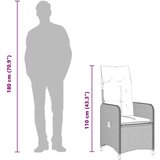  7-dijelni vrtni bistro set od poliratana s jastucima crni | shoptok.hr