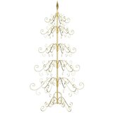 vidaXL Metalna božićna jelka Zlatno 150 cm Čelik s praškastim premazom | shoptok.hr