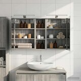  Komplet omaric za kopalnico s polico 3 pcs 100 x 10,5 x 60,5 cm, (5000244997) | Shoptok.si