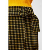 Marisse Checked Skirt With Belt Z-Sc-3011 Mustard | ePonuda.com