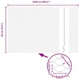  Hexagonalna Ograda Siva 0 6x25 m Čelik | shoptok.hr