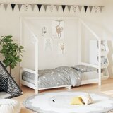 The Living Store Otroški posteljni okvir bel 80x160 cm trdna borovina - Otroški Posteljni Okvir, (21625253) | Shoptok.si