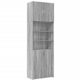 Furnova Visoka omara siva sonoma 80x42,5x249 cm inženirski les, (21955295) | Shoptok.si