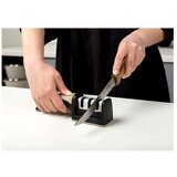 Nava oštrač noževa triple-blade misty H6.5x21.5x5cm | Eponuda.com