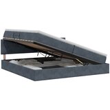  s od storage s uzglavljem Tamnosiva 200 x 200 cm Baršun | shoptok.hr