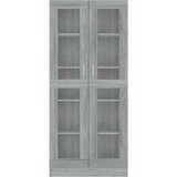 vidaXL vitrina boja sivog hrasta sonome 82,5 x 30,5 x 185,5 cm drvena | shoptok.hr