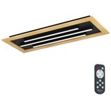 Eglo LED plafonjera Tirrenara, 2 x 9,2 W, drvo/crna/bijela, 78 cm, 900604 | shoptok.hr