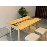 Hanah home vina mini 06 1005 oak cream set : sto, stolice i klupa | ePonuda.com