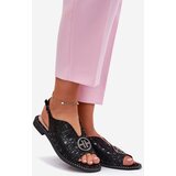 S. BARSKI Leather Sandals On Flat Heel With Decoration S.Barski | Shoptok.si