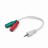 3,5mm jack adapter na slušalke+mikrofon Ž, (20441618)