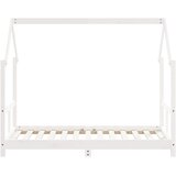  Okvir za dječji krevet bijeli 80 x 160 cm od masivne borovine | shoptok.hr