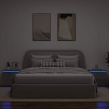  Zidni noćni ormarići s LED svjetlima 2 kom siva boja betona | shoptok.hr