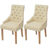  Jedilni stoli 2 kosa krem blago | Shoptok.si