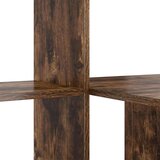 vidaXL Miza Dimljeni hrast 131.5 x 50 x 106.5 cm Konstruiran les | Shoptok.si