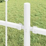  Vrtna Ograda 5 pcs Bijelo 8,5 x 0,8 m Čelik s prahom | shoptok.hr