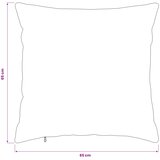  Presvlaka za jastuk 6 pcs HEERLEN Crna 65 x 65 cm Flanel | shoptok.hr