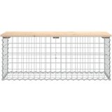  Vrtna klupa s gabionskim dizajnom 103x44x42 cm masivna borovina | shoptok.hr