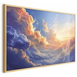  Plakat Sunset Over a Cloudy Sea: A Wonderful Symphony of Colors 30x21 Zlatni okvir | shoptok.hr