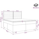  Boxspring krevet s madracem Tamno smeđa 200 x 200 cm Tkanina - Tamno smeđa 200 x 200 cm Dizajn linija | shoptok.hr