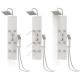 PANEL za tuširanje od stakla 25 x 47,5 x 130 cm bijeli | shoptok.hr