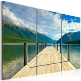  Slika - A pier on the lake 90x60 Cijene