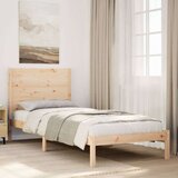  Daljši posteljni okvir brez vzmetnice 90x210 cm trden les Cene