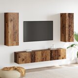 vidaXL komplet 4 TV omaric, viseče, star les, umetni les | Shoptok.si
