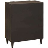 vidaXL Strani šal Črna in zlata 60 x 33 x 75 cm trden mangov les | Shoptok.si