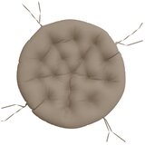  Okrugli jastuk smeđesivi Ø 100 x 11 cm od tkanine Oxford | shoptok.hr