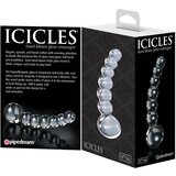 Icicles No. 66 - ukrivljen, sferičen, steklen dildo (prosojen) | Shoptok.si