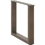 vidaXL Noge za klubsko mizico v obliki črke U, 2 kosa, naravno jeklo, 50 x (42-43) cm, jeklo | Shoptok.si