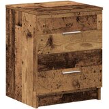  Noćni ormarić s 2 ladice staro drvo 40x36x50 cm | shoptok.hr