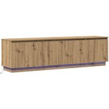 vidaXL TV kabinet s LED od umjetnog hrasta 180x38x49 cm konstruirano drvo Cijene