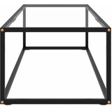  Stolić za kavu crni s kaljenim staklom 120 x 60 x 35 cm | shoptok.hr