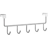 SIRO vješalica za vrata (d x v: 355 x 110 mm, broj kuka: 5 kom., kromirano) | shoptok.hr
