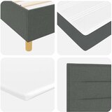 Box spring krevet Tamno siva 140 x 190 cm tkanina | shoptok.hr