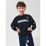 Sinsay Pamučna crewneck majica s vezom Minecraft | shoptok.hr