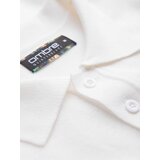 Ombre Men's soft knit polo shirt with contrasting stripes - white | Shoptok.si