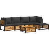  The Living Store Vrtna sedežna garnitura 6-delna z blazinami trden akacijev les - Vrtna Sedežna Garnitura, (21461962) | Shoptok.si