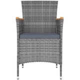  13-dijelni vrtni blagovaonski set s jastucima sivi | shoptok.hr