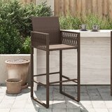 Maison Chic Vrtni barski stolčki - Stol za vrt 2 kosa rjav poli ratan JS210, (21878689) | Shoptok.si