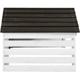  za robotsku kosilicu crno-bijela 78x74x54 cm od jelovine | shoptok.hr