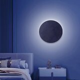 Aigostar led rgbw prigušiva zidna svetiljka mesh smart LED/12W/230V + daljinski upravljač, crna | Eponuda.com
