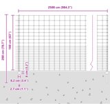 vidaXL Postovi za ograde 22 kom U-Channel 160 cm galvanizirani čelik | shoptok.hr