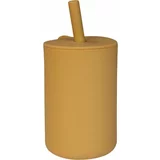 Tryco Silicone Cup and Straw šalica sa slamkom Honey Gold 1 kom